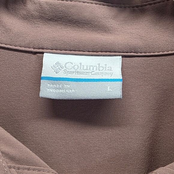 Women's Columbia Mauve Boundless Trek II Layering Long Sleeve Button Shirt Large - Picture 8 of 11